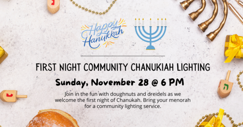 Banner Image for First Night Community Chanukiah Lighting