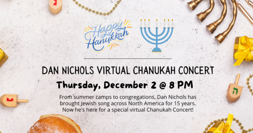 Banner Image for Dan Nichols Virtual Chanukah Concert
