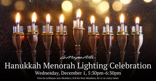Banner Image for Hanukkah Menorah Lighting Celebration at LeMoyne Arts