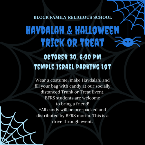 Banner Image for BFRS Havdalah and Halloween Trick or Treat